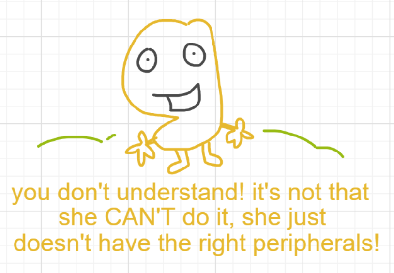 A panel from Ready Oar Knot, episode three of the Board Boards object show by Furretwalk/WalkingFurret.